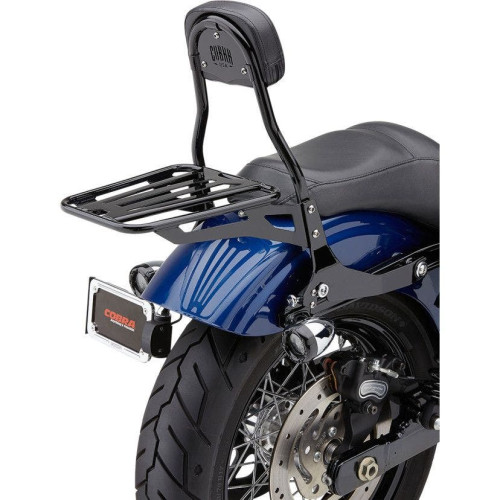 PartzBiz HD: 4420754-Cobra 602-2004B Black Complete Detachable Backrest Kit Harley 06-17 Dyna FLD | 602-2004B PartzBiz HD: 4420754-Cobra 602-2004B Black Complete Detachable Backrest Kit Harley 06-17 Dyna FLD | 602-2004B