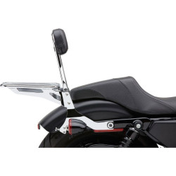 PartzBiz HD CBU-602-2005 - Cobra 602-2005 Chrome Complete ชุดพนักพิงที่ถอดออกได้ Harley Sportster XL 04-19 | 602-2005 PartzBiz HD CBU-602-2005 - Cobra 602-2005 Chrome Complete ชุดพนักพิงที่ถอดออกได้ Harley Sportster XL 04-19 | 602-2005