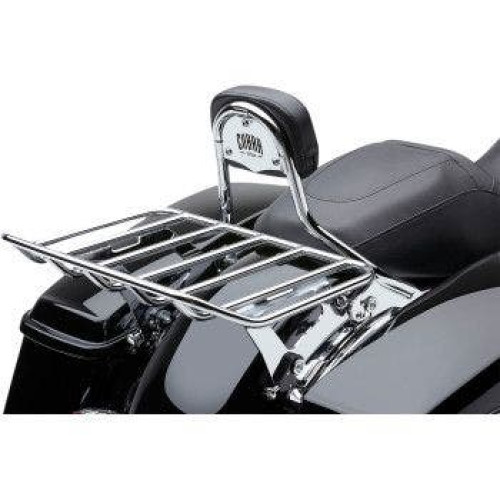 PartzBiz HD: 4420768-Cobra 602-2601 Chrome Big Ass Detachable Luggage Rack Harley FLH/T 97-08