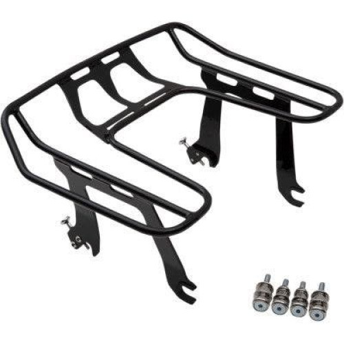PartzBiz HD: 4420739-Cobra 602-2615B Black Big Ass Racks Detachable Luggage Carrier 18-19 softail sport glide flsb cargo accessories 