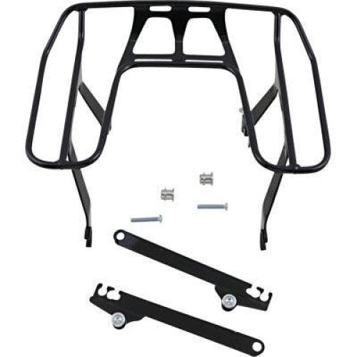PartzBiz HD: 4420747-Cobra 602-2631B Black Big Ass Racks Detachable Luggage Carrier 06-17 Dyna Dyna Softail fat bob fxfb cargo accessories 