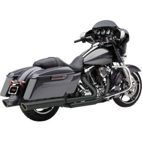 PartzBiz HD: 4420719-Cobra 6108RB สีดำ 909 Twins 4 ” Slip On ท่อไอเสีย Harley Touring 17-Up M8 1801-1048 632335