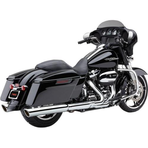 PartzBiz HD: 4420709-Cobra 909 Chrome Twins 4" Scallop Slash Cut Mufflers for Harley FL 2017 | 6108 PartzBiz HD: 4420709-Cobra 909 Chrome Twins 4" Scallop Slash Cut Mufflers for Harley FL 2017 | 6108