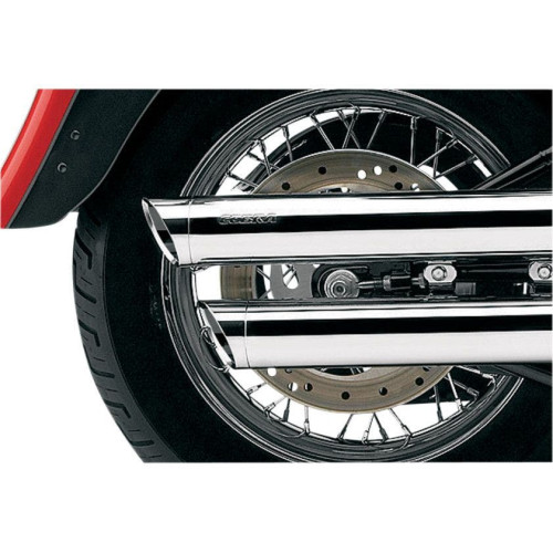 PartzBiz HD: 4420653-Cobra Chrome 3" Slash Cut Slip On Mufflers Billet Tip Harley 04-13 Sportster XL  | 6030