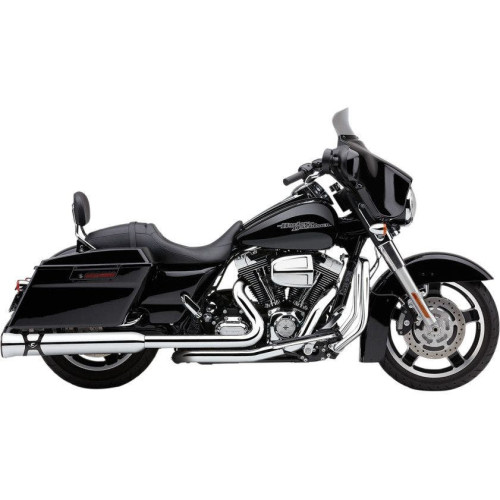 PartzBiz HD: 4420663-Cobra USA Chrome 4.5" Race Pro Slip On Mufflers for Harley Touring FLH/T 95-16 | 6218