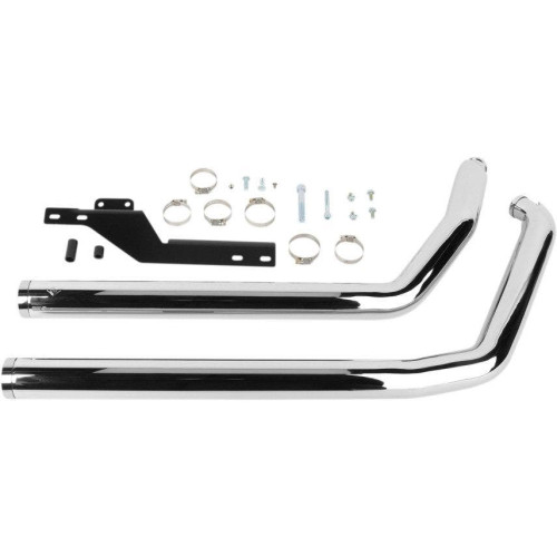 PartzBiz HD: 4420628-Cobra Chrome Dragsters 2:2 Drag Pipe Full Exhaust for Harley 07-11 Softail | 6811T PartzBiz HD: 4420628-Cobra Chrome Dragsters 2:2 Drag Pipe Full Exhaust for Harley 07-11 Softail | 6811T