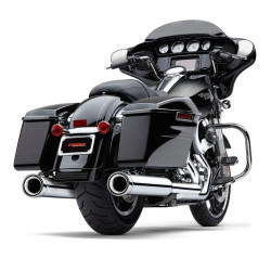 PartzBiz HD CBU-6107 - Cobra Chrome Neighbor Hater NH Series 4.5 ” Slip On Mufflers ท่อไอเสีย Harley FLH | 6107