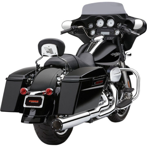 PartzBiz HD: 4420634-ท่อ Cobra Chrome Powerflo RPT 2-Into-1 พร้อมท่อไอเสีย 4.5 Harley 10-16 FLH/T | 6450 PartzBiz HD: 4420634-ท่อ Cobra Chrome Powerflo RPT 2-Into-1 พร้อมท่อไอเสีย 4.5 Harley 10-16 FLH/T | 6450