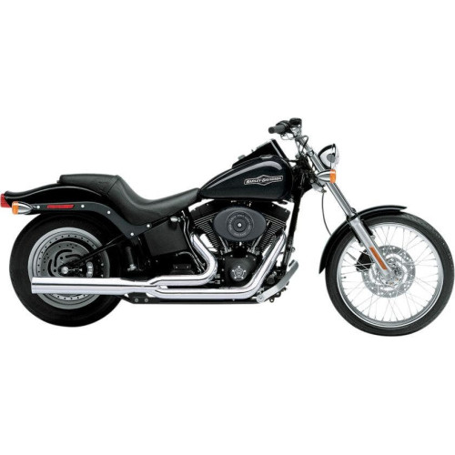 PartzBiz HD: 4420637-Cobra Chrome PowerPro HP 2-in-1 ท่อไอเสียสำหรับ Harley Softail 07-11 FLST FXST | 6421