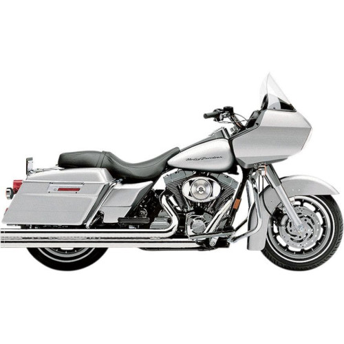 PartzBiz HD: 4420618-Cobra Chrome Speedster Xtra Long 2 into 2 Full Exhaust for Harley FLH/T 07-08 | 6961T