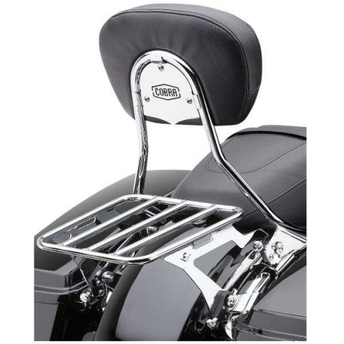 PartzBiz HD: 4420569-Cobra USA 602-2012 Chrome Detachable Passenger Backrest Harley Touring 97-08 PartzBiz HD: 4420569-Cobra USA 602-2012 Chrome Detachable Passenger Backrest Harley Touring 97-08
