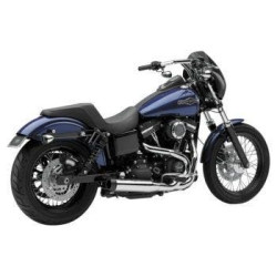 PartzBiz HD CBU-6497 - Cobra USA 6497 Chrome 3.5 ” El Diablo 2-Into-1 Exhaust 12-17 Harley Dyna FXD 631305 1800-2223 18002223