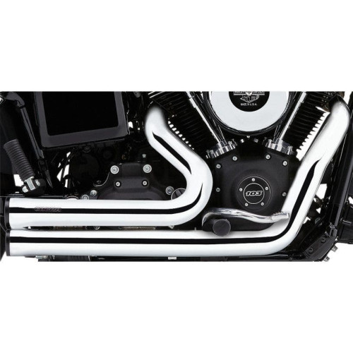 PartzBiz HD: 4420534-Cobra USA Chrome Speedster Short Exhaust w/ Race Pro Tips Harley Softail 12-17 | 6791 PartzBiz HD: 4420534-Cobra USA Chrome Speedster Short Exhaust w/ Race Pro Tips Harley Softail 12-17 | 6791