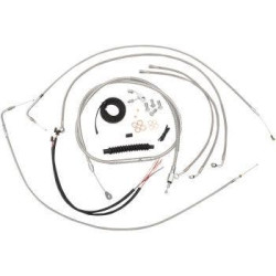 PartzBiz HD DS06620409 - Complete Stainless Braided Handlebar Cable/Brake Line Kit — Cable Kit for 2016-2017 Breakout FXSB w/ ABS PartzBiz HD DS06620409 - Complete Stainless Braided Handlebar Cable/Brake Line Kit — Cable Kit for 2016-2017 Breakout FXSB w/ ABS