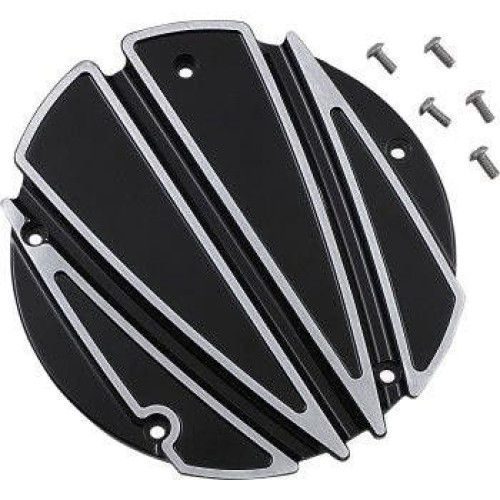 PartzBiz HD: 4420384-ฝาครอบ Convington Custom Black Derby 5 หลุม Harley Touring 16-Up C1875-B