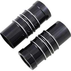 PartzBiz HD DS04110189 - Covington Customs Black Ripper ตะเกียบหน้าครีบสูบลมขาระฆัง Harley 14-Up