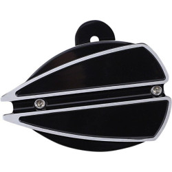 PartzBiz HD DS21070312 - Covington Customs Black Ripper Horn Assembly Billet Aluminium Harley Cowbell