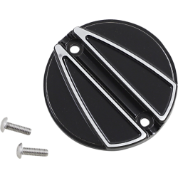 PartzBiz HD DS09402002 - Covington Customs C1896-B ฝาครอบ Black Contrast Points สำหรับ Harley Touring 17-Up