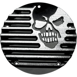PartzBiz HD DS11070494 - Covingtons Black Diamond Edge Machine Head CNC Machined Derby Cover Harley 15-17 | C1076-ดี