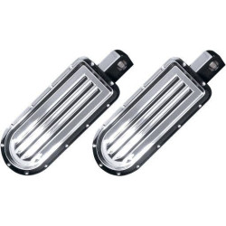 PartzBiz HD DS16201090 - Covingtons Customs Chrome Dimpled Billet Footpegs Foot Peg Harley Male Mount PR | C1243-C