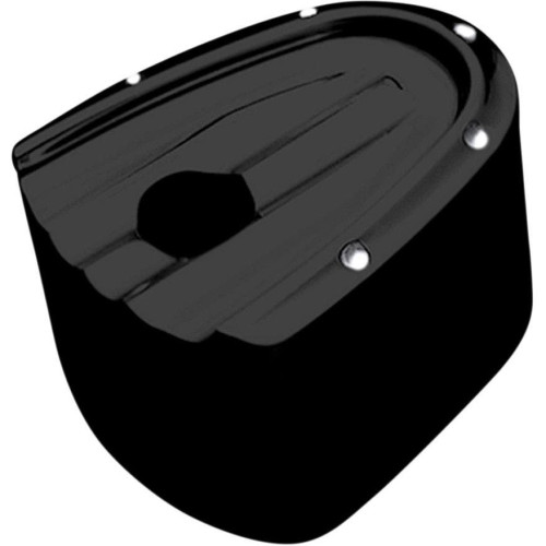 PartzBiz HD: 4420313-Covingtons Customs Dimpled Black Ignition Switch Knob Cover for Harley 14-17 | C1250-B