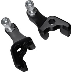 PartzBiz HD DS13040704 - Covingtons Customs 1-3/8" Drop Black Rear Shocks Lowering Blocks Harley FL 09-16