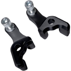 PartzBiz HD DS13040875 - Covingtons Customs 1" Drop Black Rear Shocks Lowering Blocks Harley 09-18