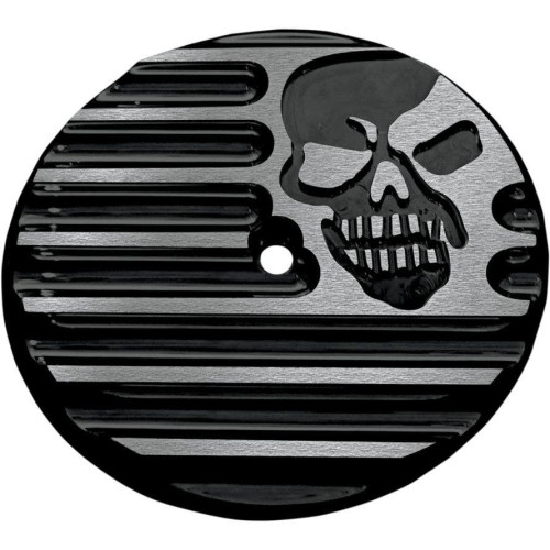 PartzBiz HD: 4420292-Covingtons Customs Black Machine Head Insert w/ Oval OEM Air Cleaner for Harley  | C0019-B