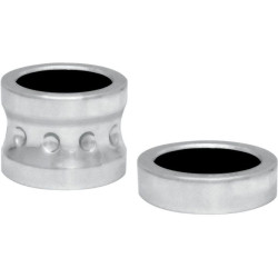 PartzBiz HD DS02220143 - Covingtons Customs Chrome Dimpled Front Axle Spacers Harley FLH 08-17 w/ ABS | C0015-C PartzBiz HD DS02220143 - Covingtons Customs Chrome Dimpled Front Axle Spacers Harley FLH 08-17 w/ ABS | C0015-C