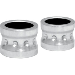 PartzBiz HD DS02220139 - Covingtons Customs Chrome Dimpled Front Axle Spacers Harley FLH 08-17 W/O ABS | C0013-C PartzBiz HD DS02220139 - Covingtons Customs Chrome Dimpled Front Axle Spacers Harley FLH 08-17 W/O ABS | C0013-C