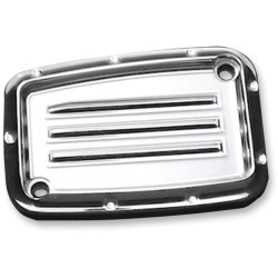 PartzBiz HD DS06101960 - Covingtons Customs Chrome Dimpled Front Brake Master Cylinder Cover Harley 17-18 | C1176-ซี PartzBiz HD DS06101960 - Covingtons Customs Chrome Dimpled Front Brake Master Cylinder Cover Harley 17-18 | C1176-ซี
