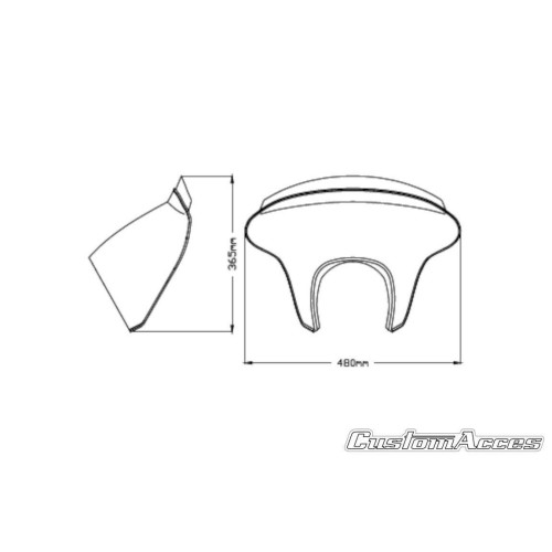 PartzBiz HD: 4420211-Custom Acces Batwing SML Fairing Smoke Kawasaki Vulcan S 2015 BTM0003H PartzBiz HD: 4420211-Custom Acces Batwing SML Fairing Smoke Kawasaki Vulcan S 2015 BTM0003H