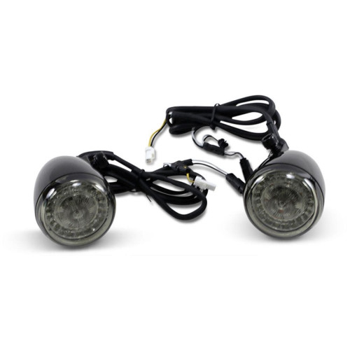 PartzBiz HD: -Custom Dynamics ProBEAM Dynamic Ringz LED Front Turn Signals Gloss Black ECE