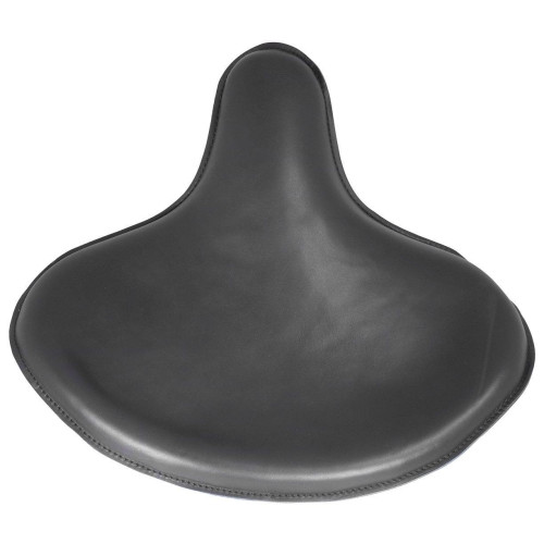 PartzBiz HD: 4419241-Custom Tractor Seat No Skirt Black Leather W/ Steel Pan Foam Padding & Custom Mount