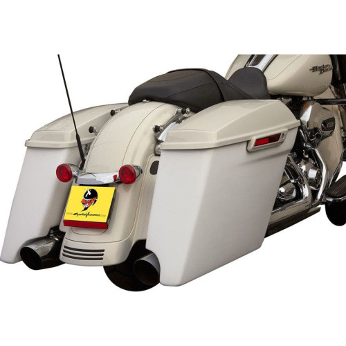 PartzBiz HD: 4419130-Cycle Visions 4" Extended Left Saddlebag for Harley 14-15 Touring -W/ Cutout - CV7280