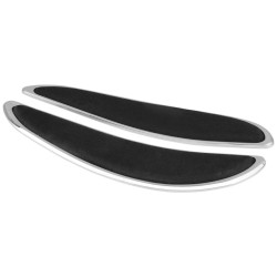 PartzBiz HD DS16210822 - Cyclesmiths Chrome Banana Boards 19" Floorboards Harley Softail Touring 80-20