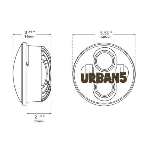 PartzBiz HD: 4419091-Cyron Motor ABIG5-A6K Urban 5.75" LED Integrated Headlight 227-0004 ABIG5-A6K 481206 Harley Davidson Dyna; Softail; Sportster; Tour Glide PartzBiz HD: 4419091-Cyron Motor ABIG5-A6K Urban 5.75" LED Integrated Headlight 227-0004 ABIG5-A6K 481206 Harley Davidson Dyna; Softail; Sportster; Tour Glide