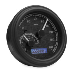 PartzBiz HD DS22120579 - Dakota Digital Black/Gray & Black MVX Analog Gauge Speedo Tach Harley 11-17 | MVX-2011-KG-K