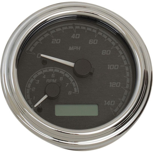 PartzBiz HD: 4419014-Dakota Digital Black/Gray & Chrome MVX Analog Gauge Speedo Tach Harley 96-03 | MVX-2002-KG-C PartzBiz HD: 4419014-Dakota Digital Black/Gray & Chrome MVX Analog Gauge Speedo Tach Harley 96-03 | MVX-2002-KG-C
