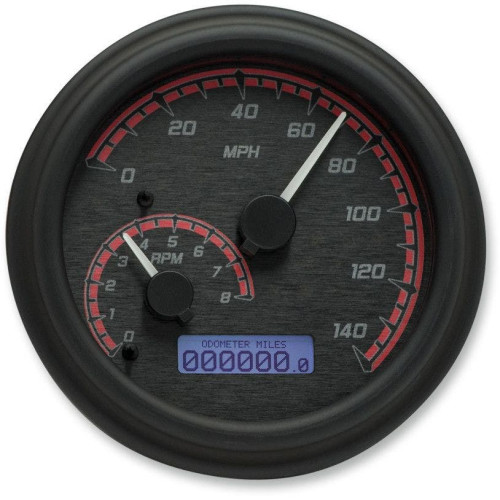 PartzBiz HD: 4419018-Dakota Digital Black/Red & Black MVX เกจอนาล็อก Speedo Tach Harley 96-03 | MVX-2002-KR-K PartzBiz HD: 4419018-Dakota Digital Black/Red & Black MVX เกจอนาล็อก Speedo Tach Harley 96-03 | MVX-2002-KR-K