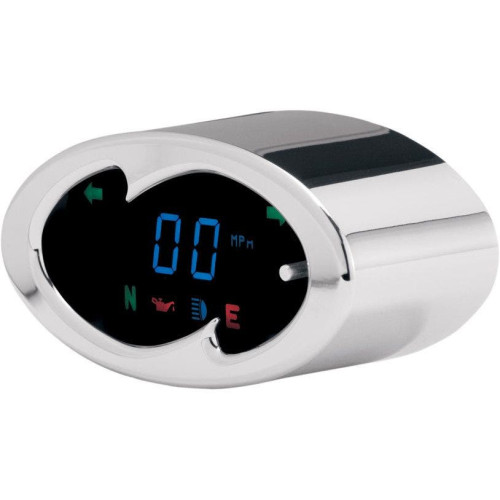 PartzBiz HD: 4418988-Dakota Digital MCL-5100 Chrome Wave 5000 Series Speedometer Harley & Custom | MCL-5100