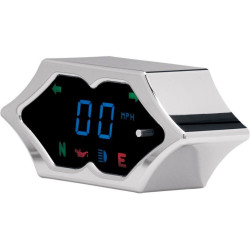 PartzBiz HD DS22100074 - Dakota Digital MCL-5200 Chrome Spike 5000 Series Speedometer Harley & Custom | MCL-5200