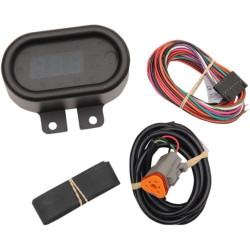 PartzBiz HD DS22100190 - Dakota Digital MCL-5400-K Black Classic 5000 Series Speedometer Harley & Custom