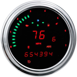 PartzBiz HD DS22100262 - Dakota Digital MCL2011-R Red LED 2000 Series FatBob Gauge Speedo Tach Can Bus | MCL2011-R