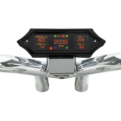 PartzBiz HD: 4418979-Dakota Digital MLX-9000 Series Speedometer Gauge Chrome Oval Universal MLX-9400