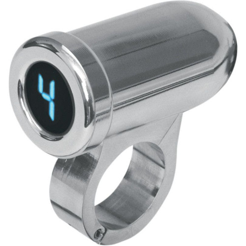 PartzBiz HD: 4418960-Dakota Digital PGR-1125 Chrome Blue LED Auto Programming Gear Indicator 1.25 Bar | PGR-1125