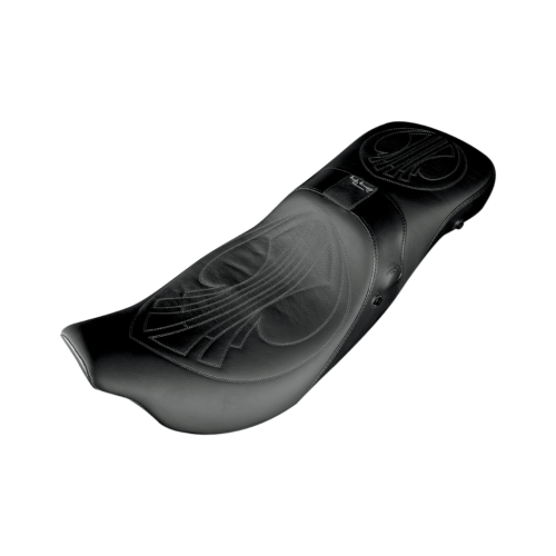 PartzBiz HD: 4418916-Danny Grey Airhawk Weekday 2-up XL Harley Seat Drag Stitch W/Backrest Option 08-21 FL | 21-420DAIR
