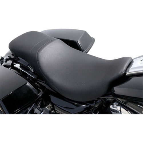 PartzBiz HD: 4418903-Danny Grey LowIST 2-Up Low Profile เบาะไวนิลสีดำสำหรับ Harley FLH/T 08-15 | แดนนี่ เกรย์