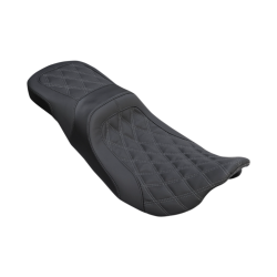 PartzBiz HD DS08011138 - Danny Grey Weekday 2-up XL Harley Seat DD Stitch W/ด้ายสีเทาสำหรับ 08-23 FL | 22-411DIA PartzBiz HD DS08011138 - Danny Grey Weekday 2-up XL Harley Seat DD Stitch W/ด้ายสีเทาสำหรับ 08-23 FL | 22-411DIA