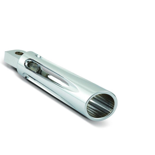 PartzBiz HD: 4418742-Arlen Ness Chrome Deep Cut Billet Male Mount Footpegs for Harley Models-06-470